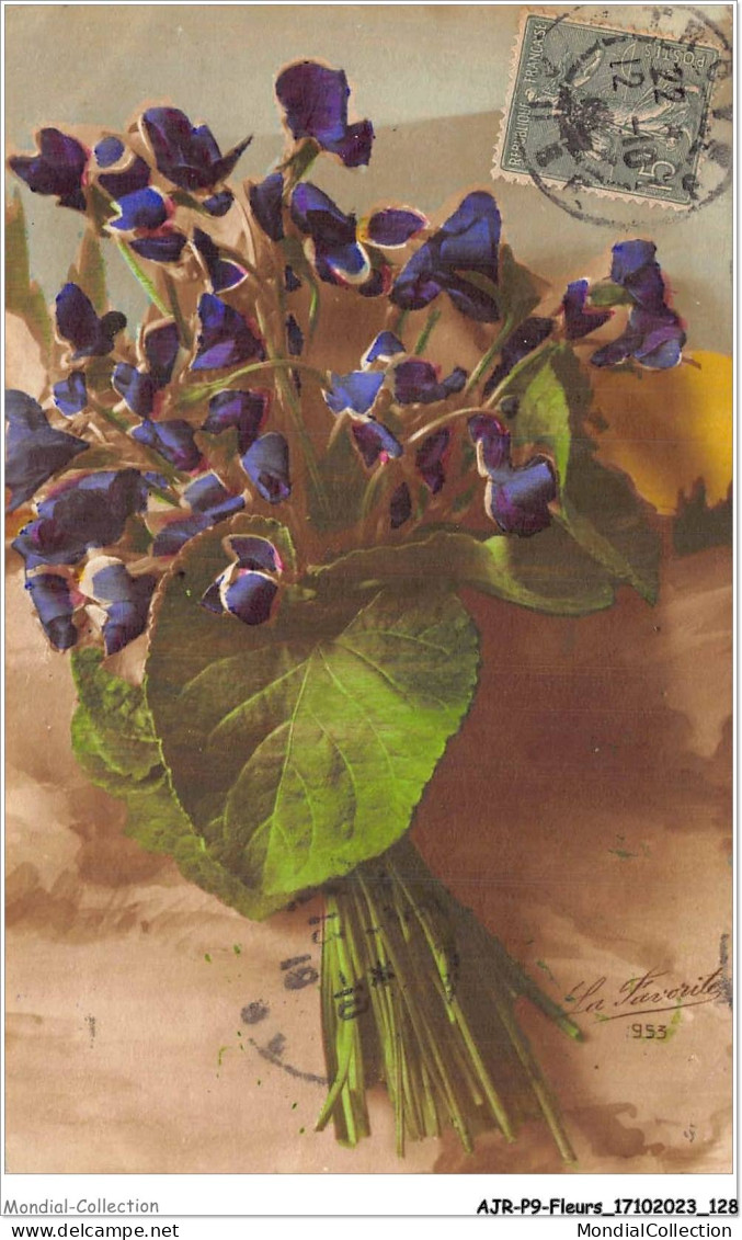 AJRP9-0949 - FLEURS - BOUQUET DE PENSEES DE JARDIN - Flowers