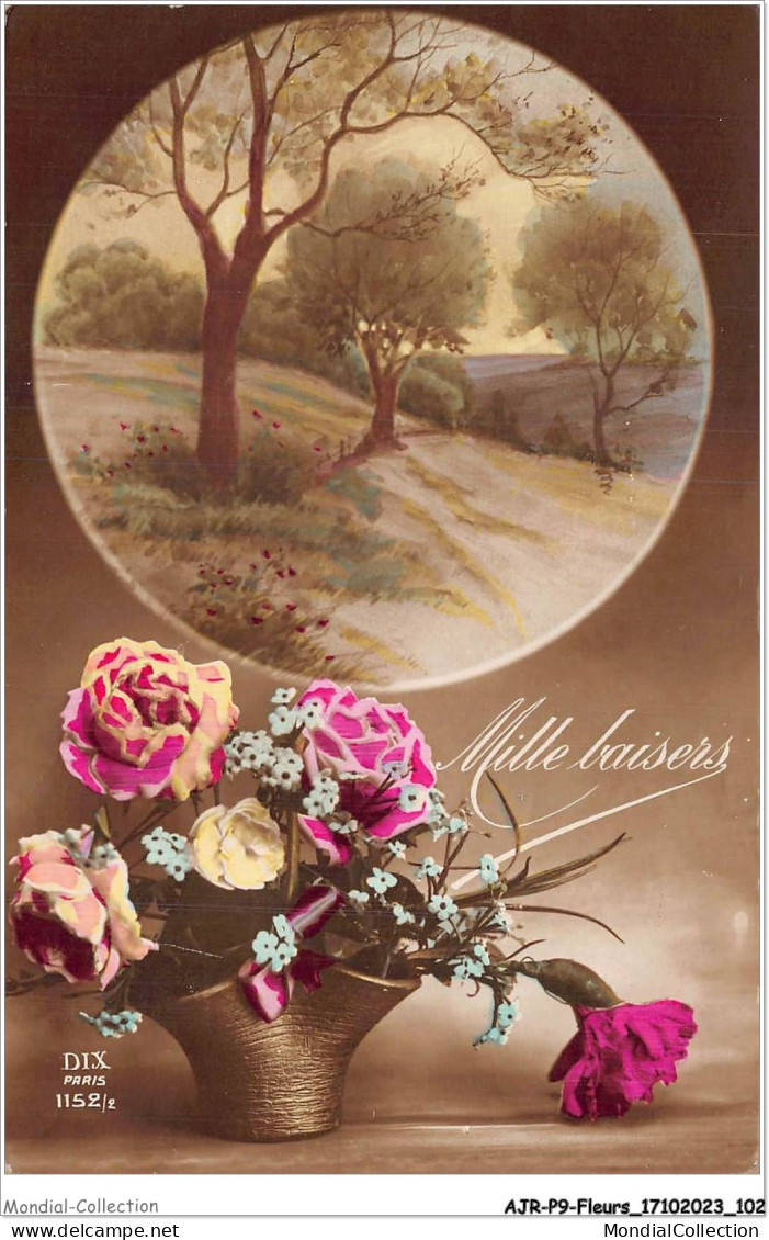 AJRP9-0936 - FLEURS - PANIER D'OEILLETS - Flowers