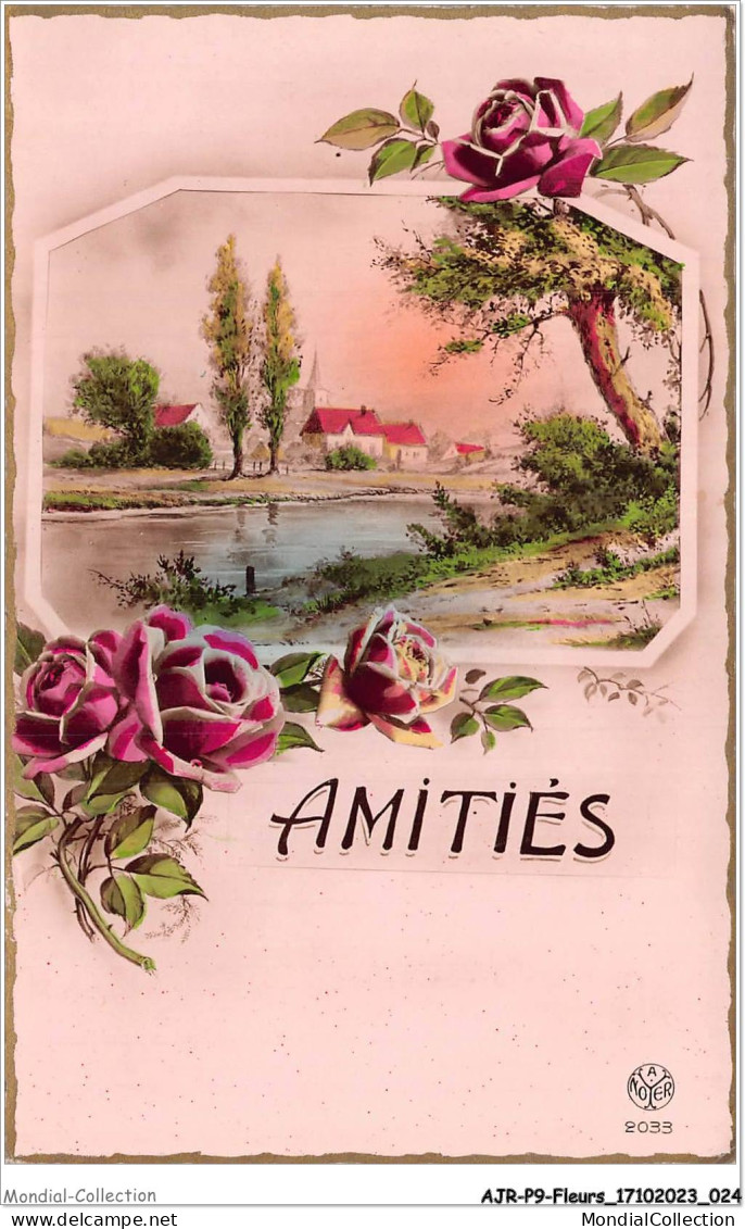 AJRP9-0897 - FLEURS - AMITIES - ROSE  - Flowers