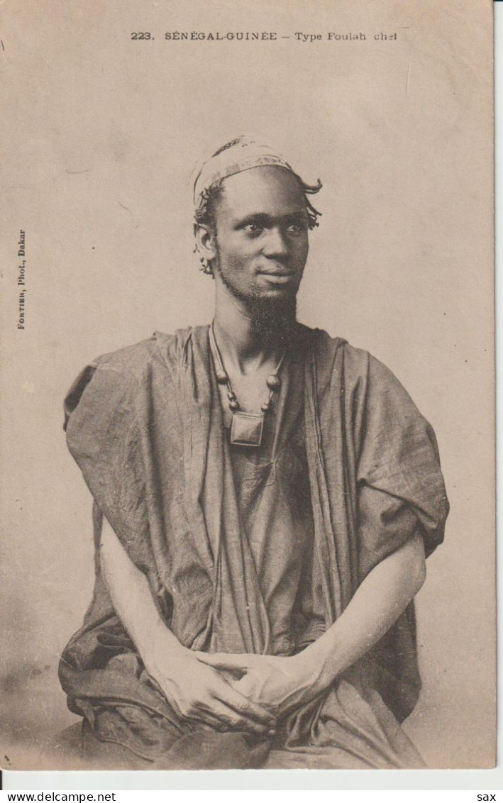 2418-205 Av 1905 N°223 Séné-guinée  Type Foulah  Fortier Photo Dakar   Retrait 18-05 - Senegal