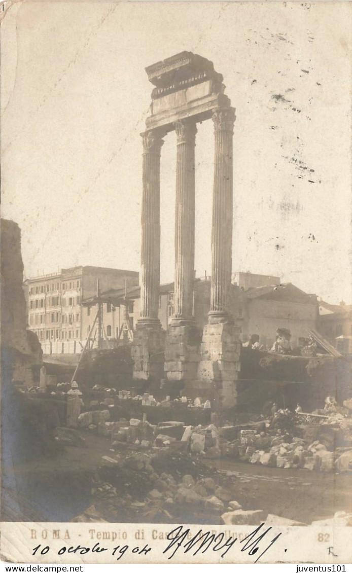 CPA ROMA - Tempio Di Castore E Polluce-Timbre   L2881 - Eglises