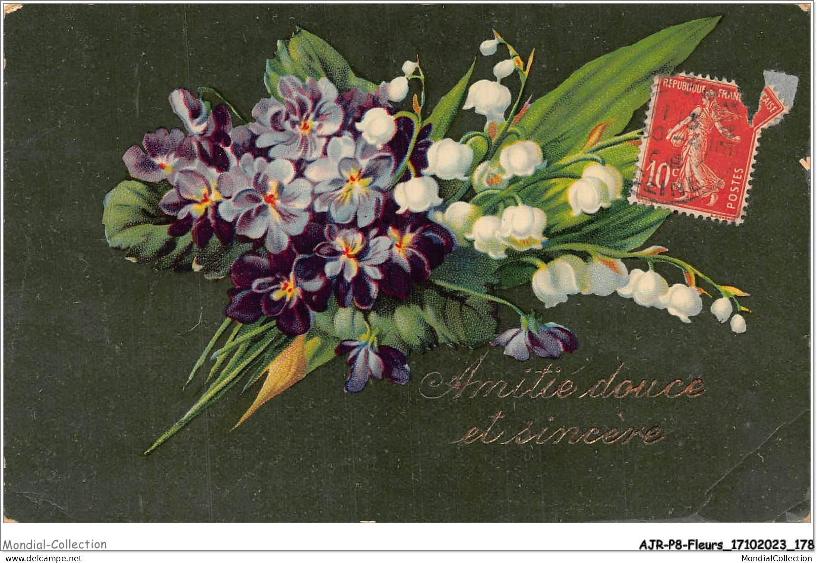 AJRP8-0873 - FLEURS - AMITIE DOUCE ET SINCERE - MUGUET - Fleurs