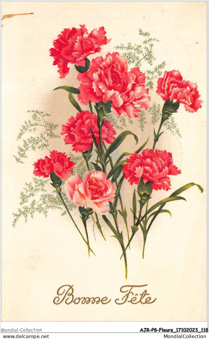 AJRP8-0843 - FLEURS - BONNE FETE - ROSE  - Fleurs
