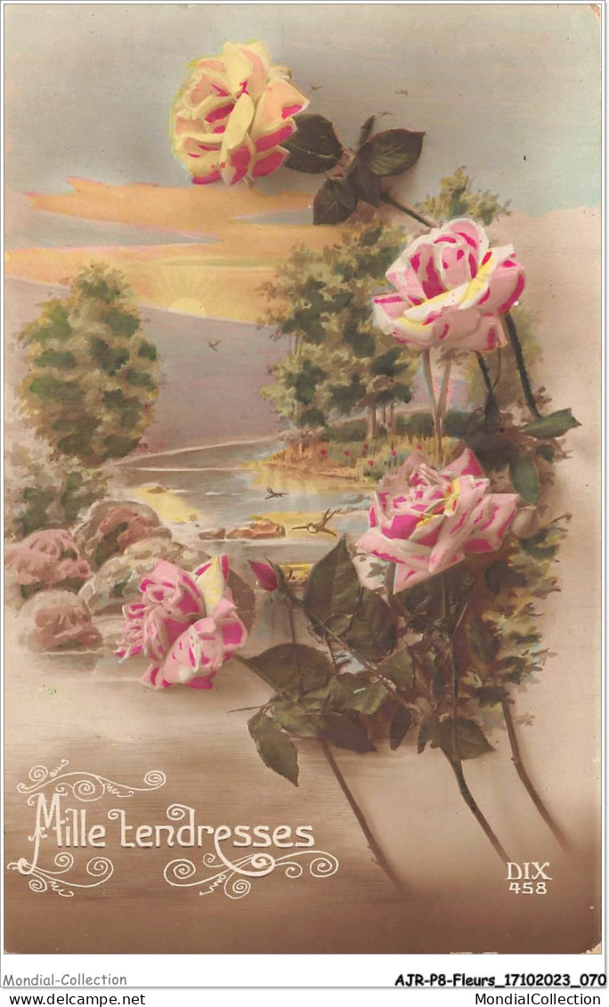 AJRP8-0819 - FLEURS - MILLE TENDRESSES - ROSE  - Flowers