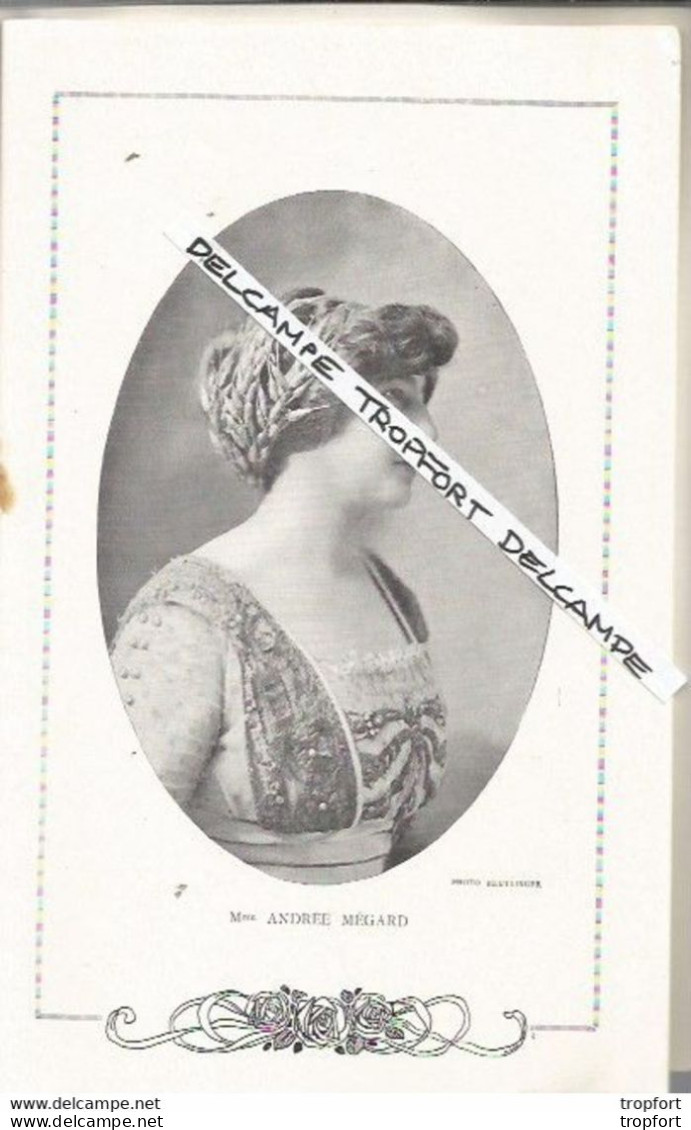 TC Vintage Program Théater Actress / PROGRAMME Théâtre ANTOINE 1912 Sous Marin HIRONDELLE Publicité MUCHA - Programmes