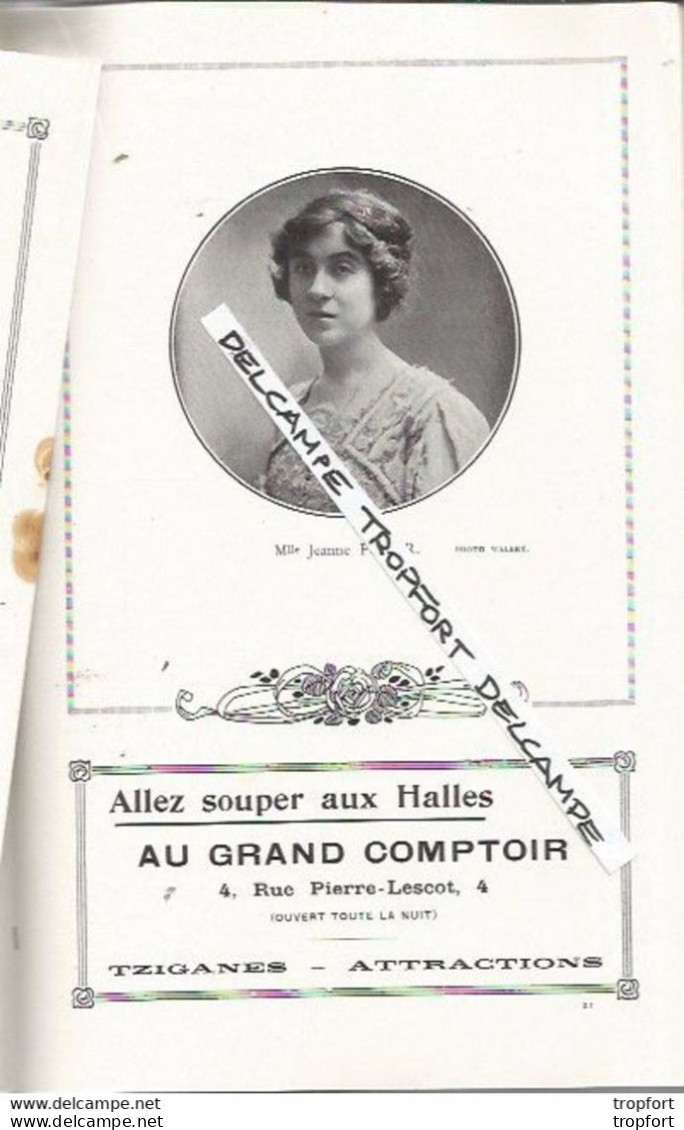 TC vintage program théater actress / PROGRAMME théâtre ANTOINE 1912 Sous marin HIRONDELLE Publicité MUCHA