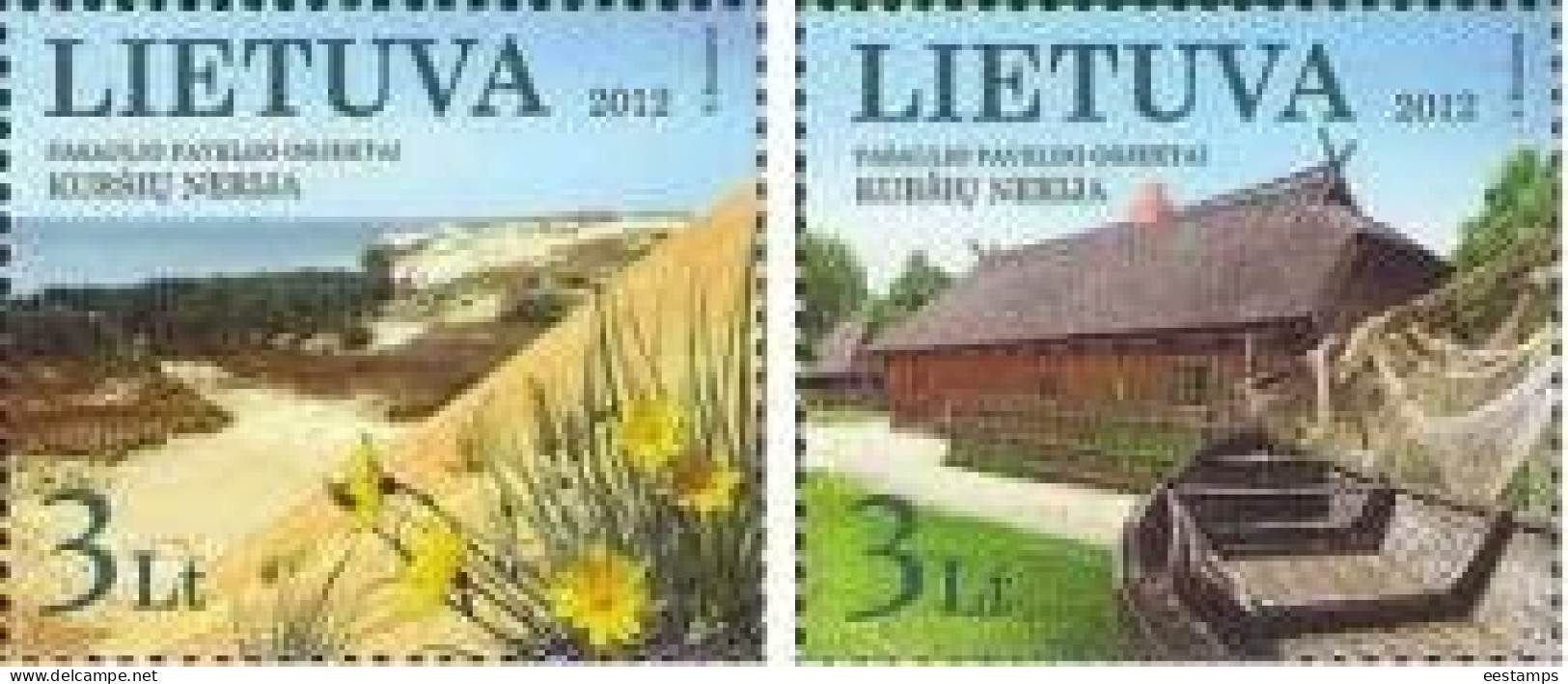 Lithuania 2012 . World Heritage. Curonian Spit. 2v. Michel # 1106-07 - Litouwen