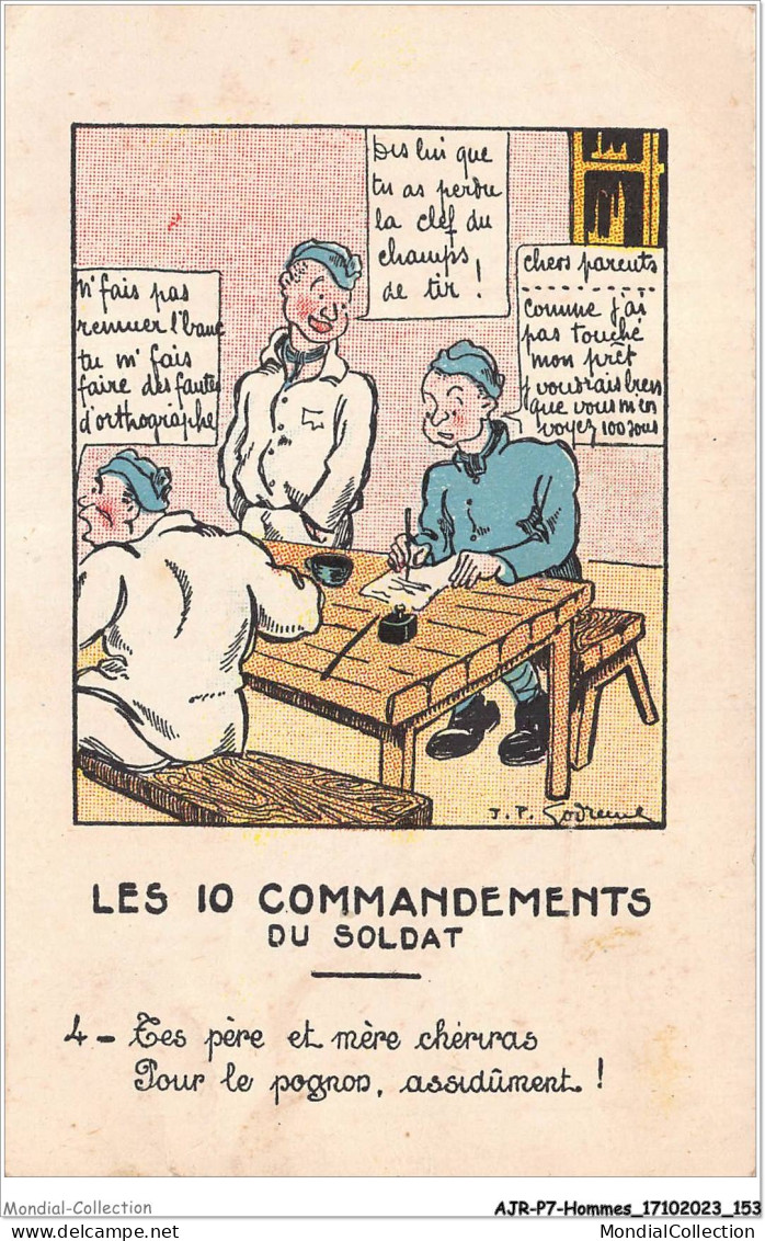 AJRP7-0725 - HOMMES - LES 10 COMMANDEMENTS DU SOLDAT - Men