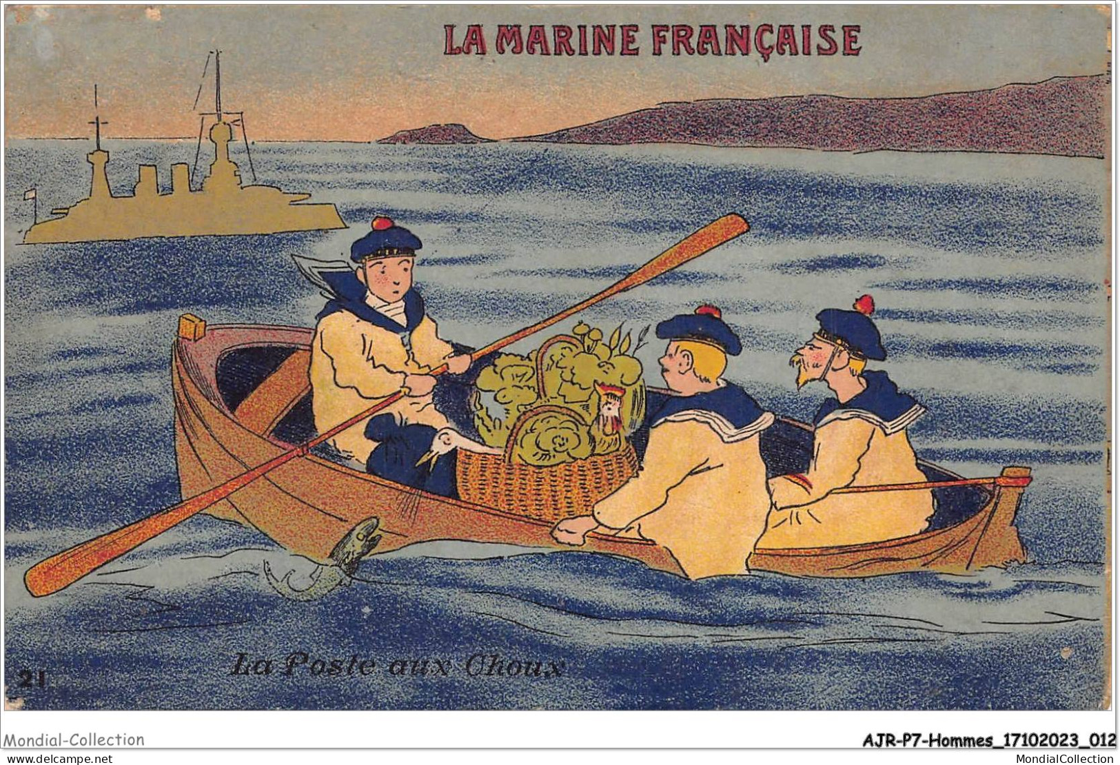 AJRP7-0655 - HOMMES - LA MARINE FRANCAISE - LA POSTE AUX CHOUX  - Men