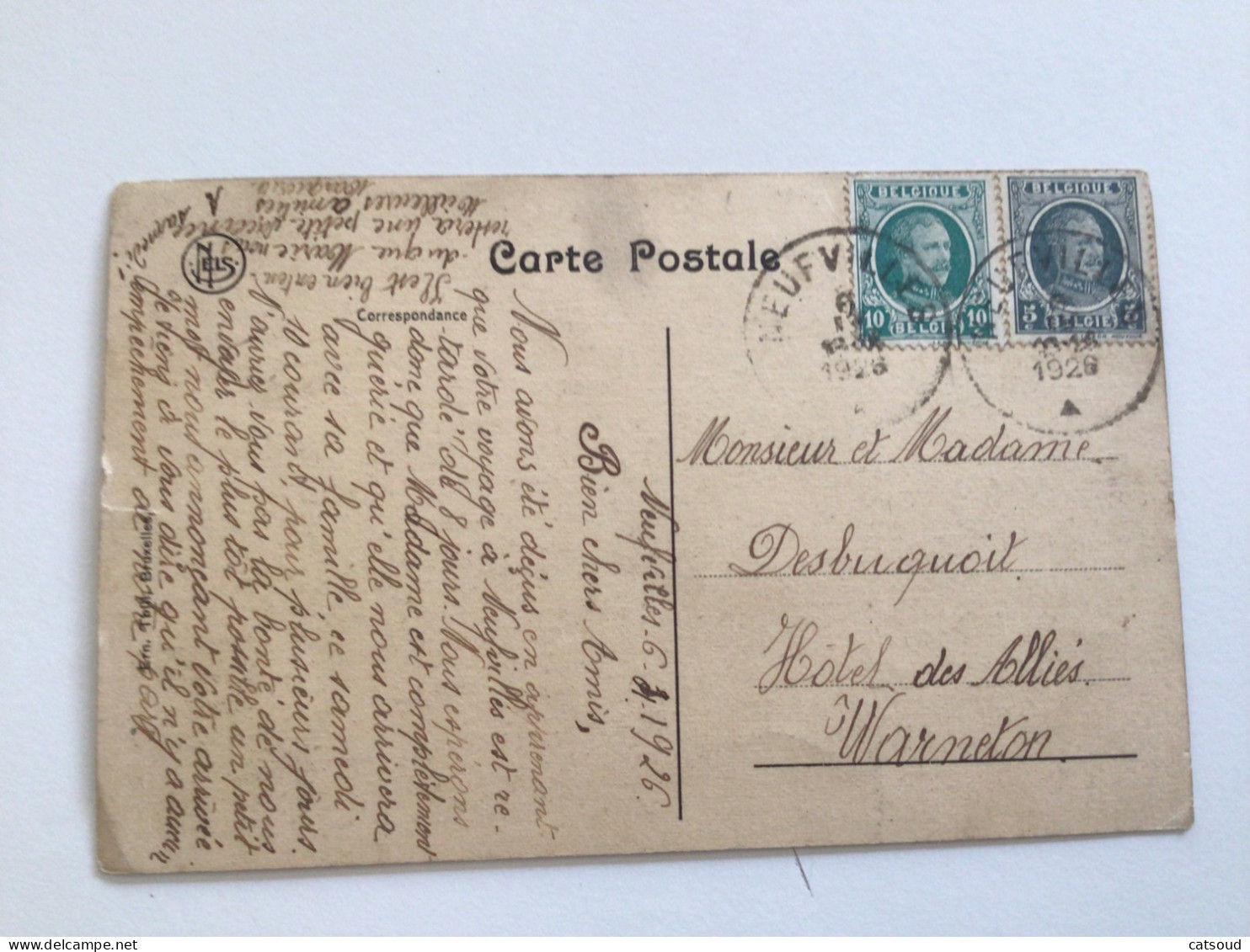 Carte Postale Ancienne (1926) Pensionnat Des Dames De St.Maur-Callenelle Allée De Saint-Joseph - Péruwelz