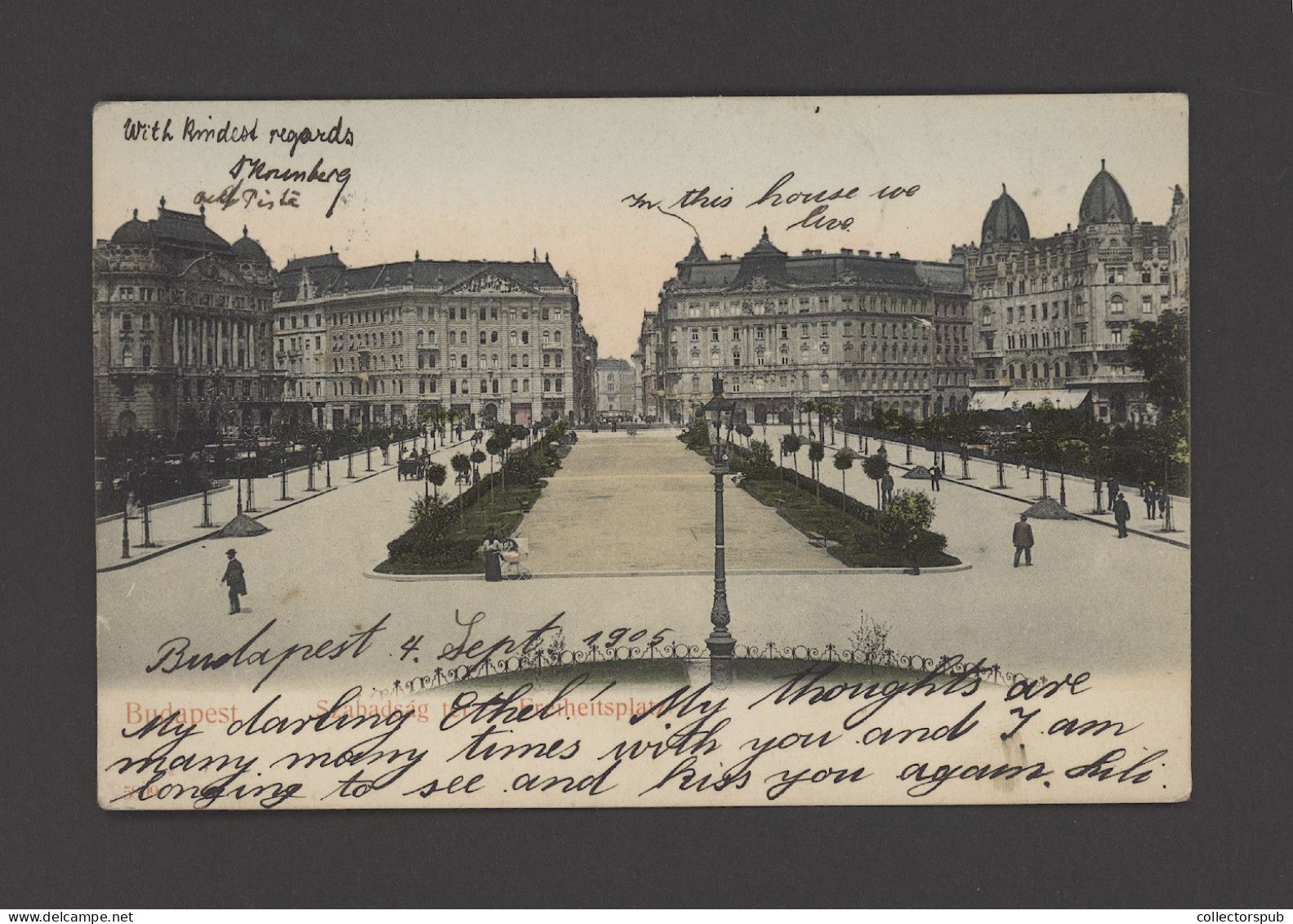 BUDAPEST 1905. Old Postcard To Belgium - Ungarn
