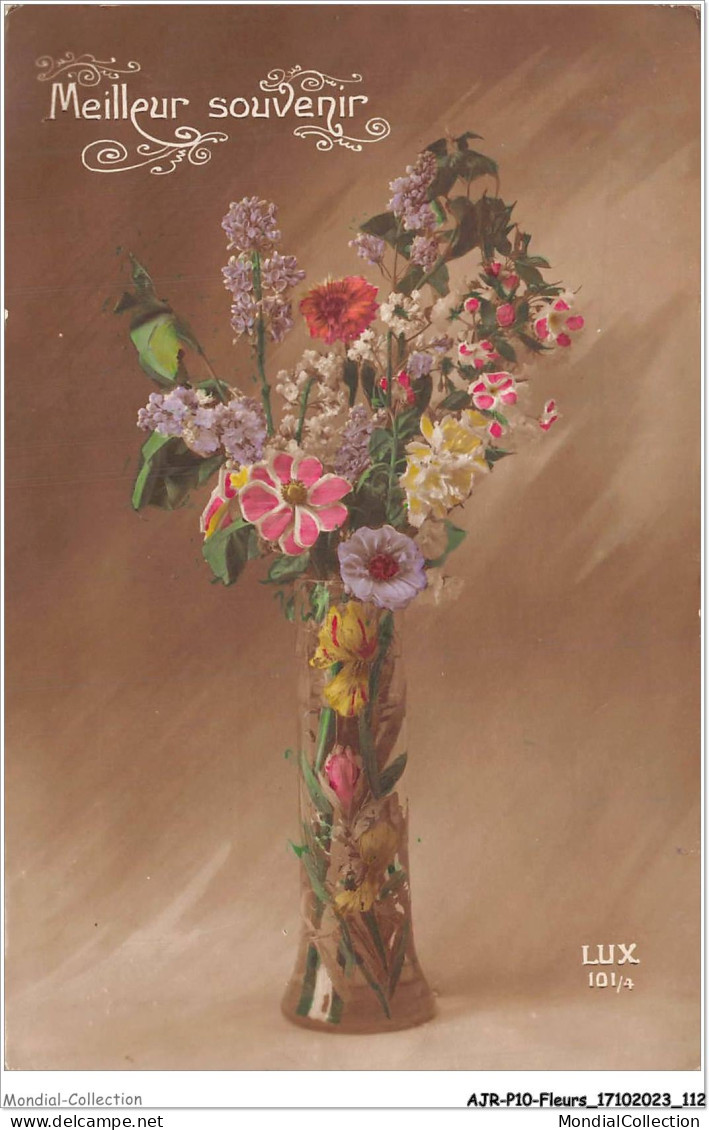 AJRP10-1033 - FLEURS - MEILLEUR SOUVENIR - BOUQUET DE FLEUR  - Fleurs