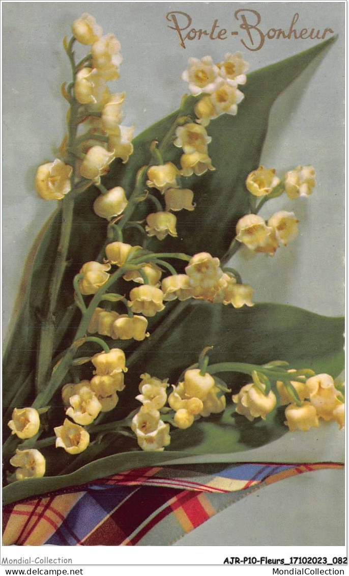 AJRP10-1018 - FLEURS - MUGUETS - PORTE-BONHEUR - Flowers