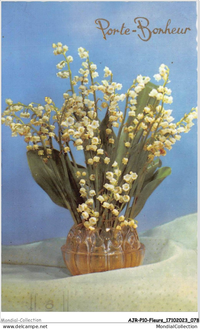 AJRP10-1016 - FLEURS - MUGUETS - PORTE-BONHEUR - Flowers