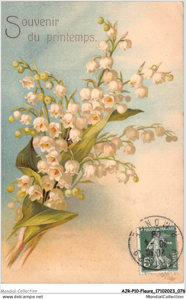 AJRP10-1015 - FLEURS - MUGUETS - SOUVENIR DE PRINTEMPS - Blumen