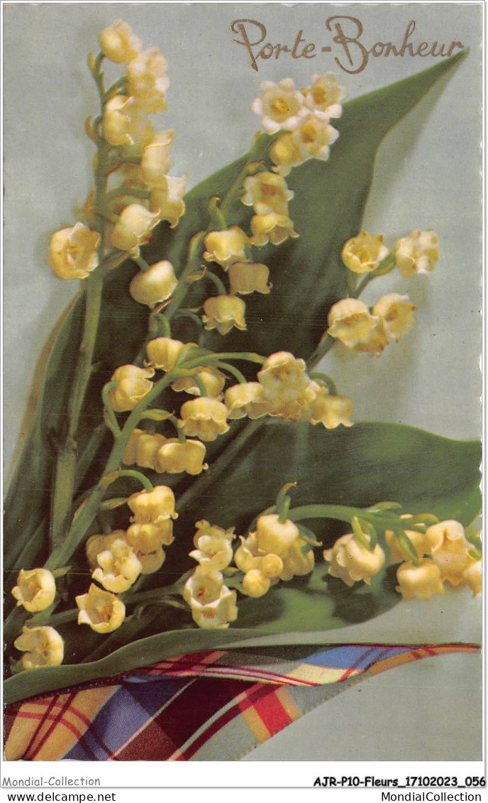 AJRP10-1005 - FLEURS - MUGUETS - PORTE-BONHEUR - Flowers