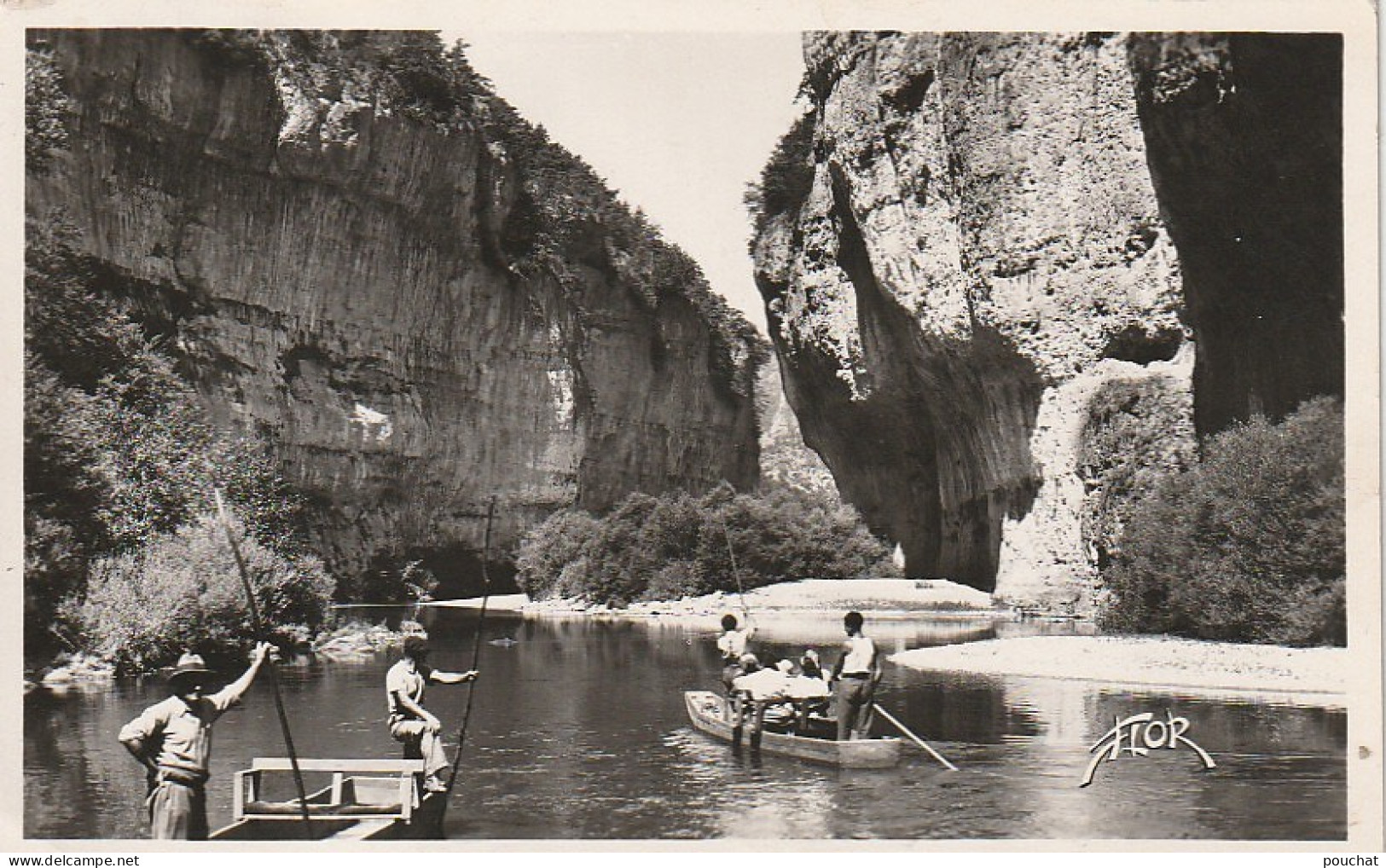 XXX -(48) GORGES DU TARN - EN BARQUE DANS LES DETROITS - ANIMATION - 2 SCANS - Gorges Du Tarn