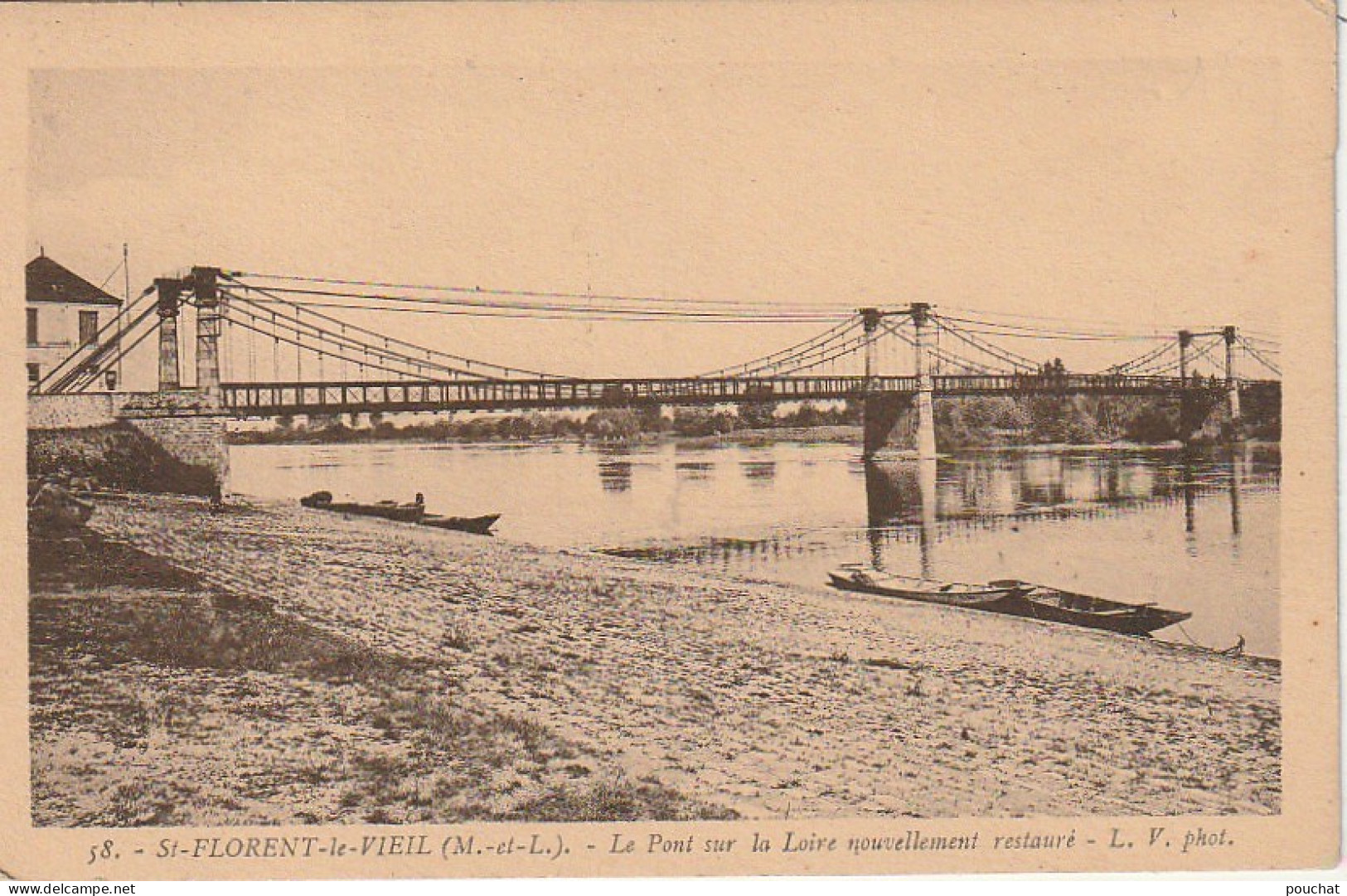 XXX -(49) SAINT FLORENT LE VIEIL - LE PONT SUR LA LOIRE NOUVELLEMENT RESTAURE - 2 SCANS - Otros & Sin Clasificación