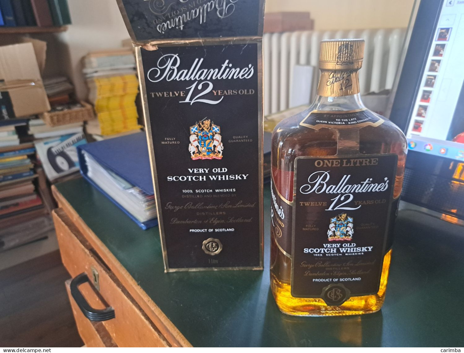 BALLANTINE'S 12 ANNI INVECCHIAMENTO 1 LITRO NUOVA CON SCATOLA - Whisky
