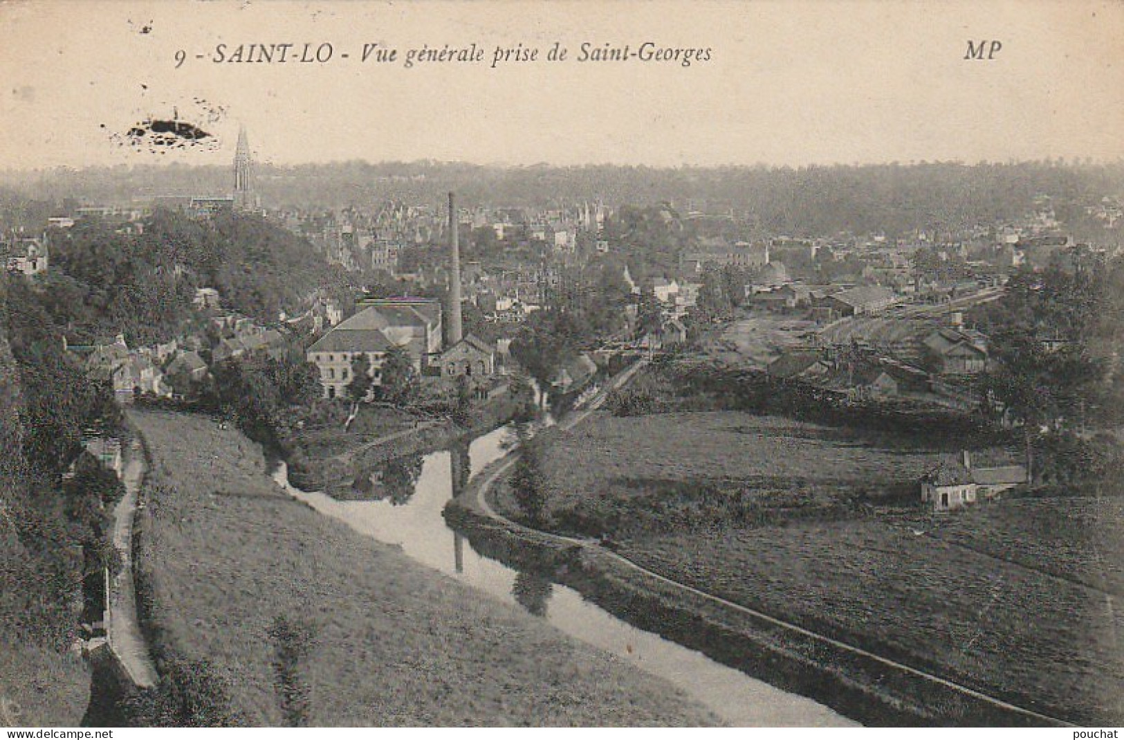 XXX -(50) SAINT LO - VUE GENERALE PRISE DE SAINT GEORGES - 2 SCANS - Saint Lo