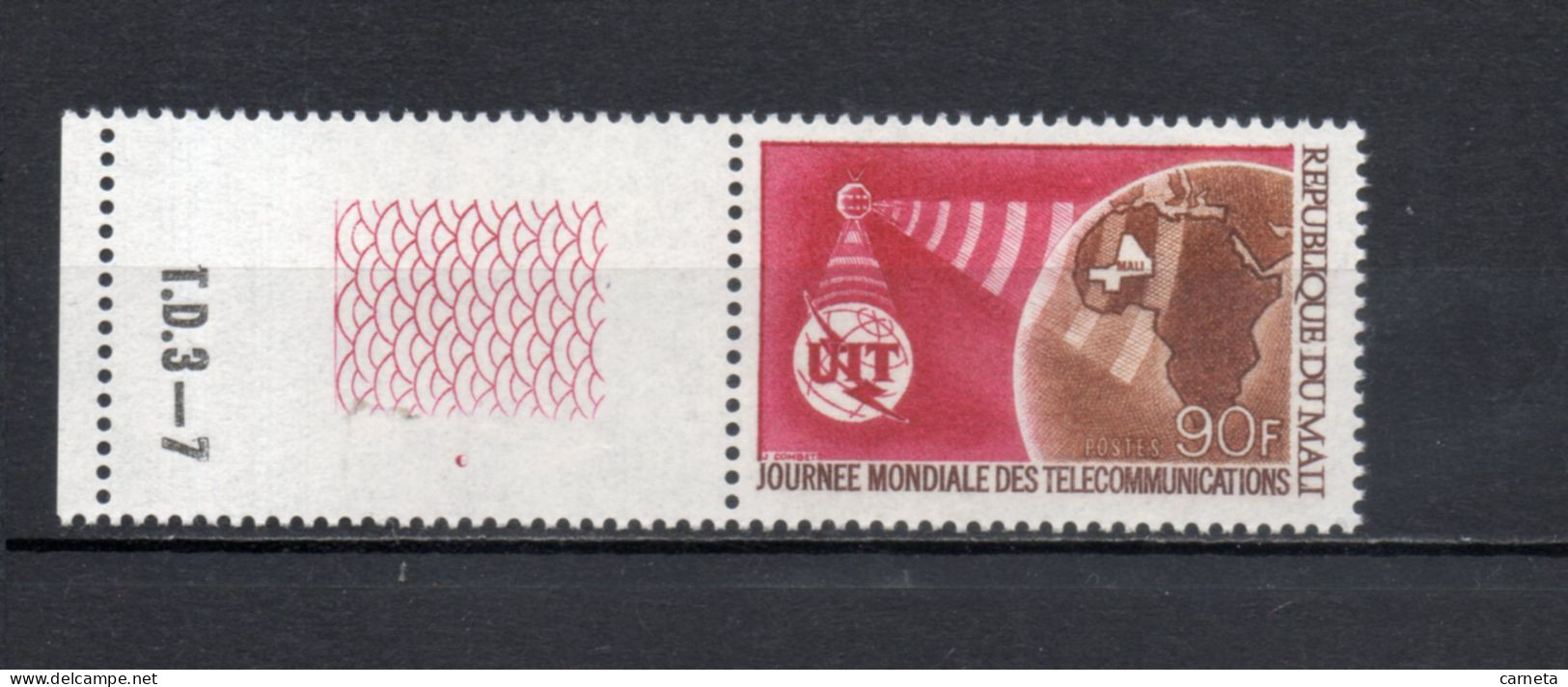 MALI  N° 137    NEUF SANS CHARNIERE  COTE 1.50€    ESPACE TELECOMMUNICATIONS - Mali (1959-...)