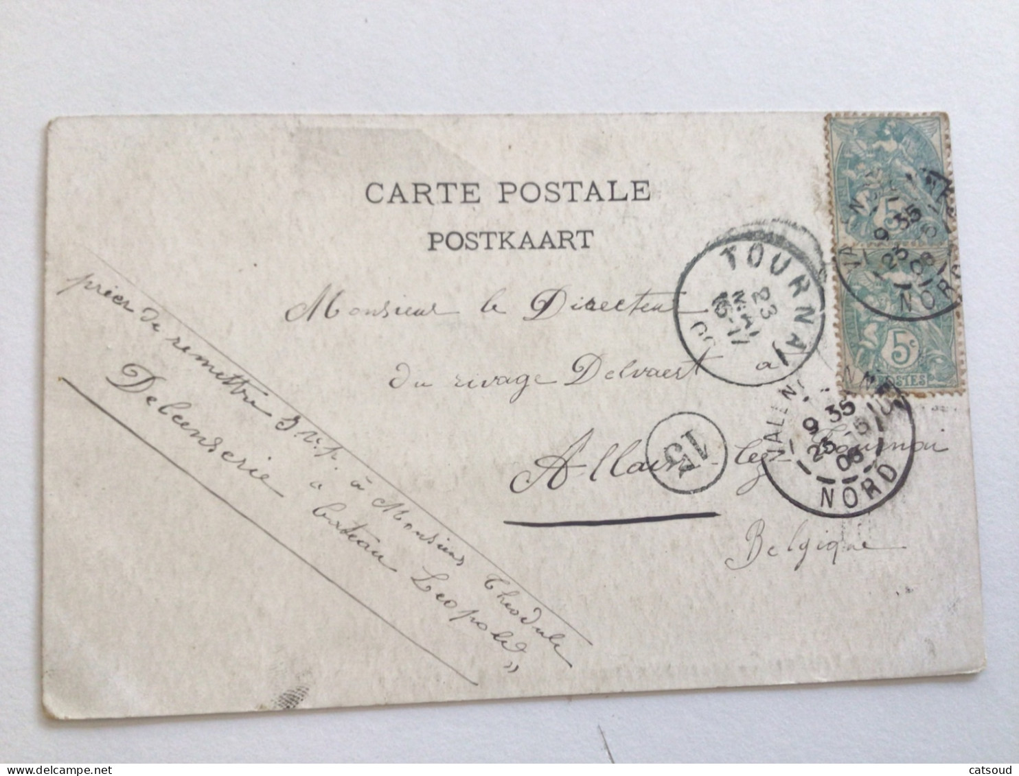 Carte Postale Ancienne (1906) Tournai Couvent Des Dames De St-André - Tournai