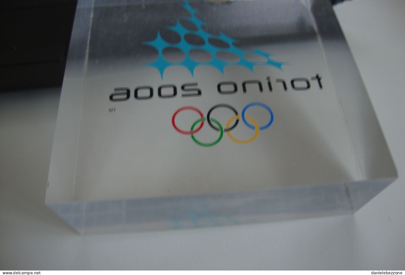 Olimpiadi Torino 2006 Fermacarte In Plexiglass Cm. 12x12x4 - Andere & Zonder Classificatie