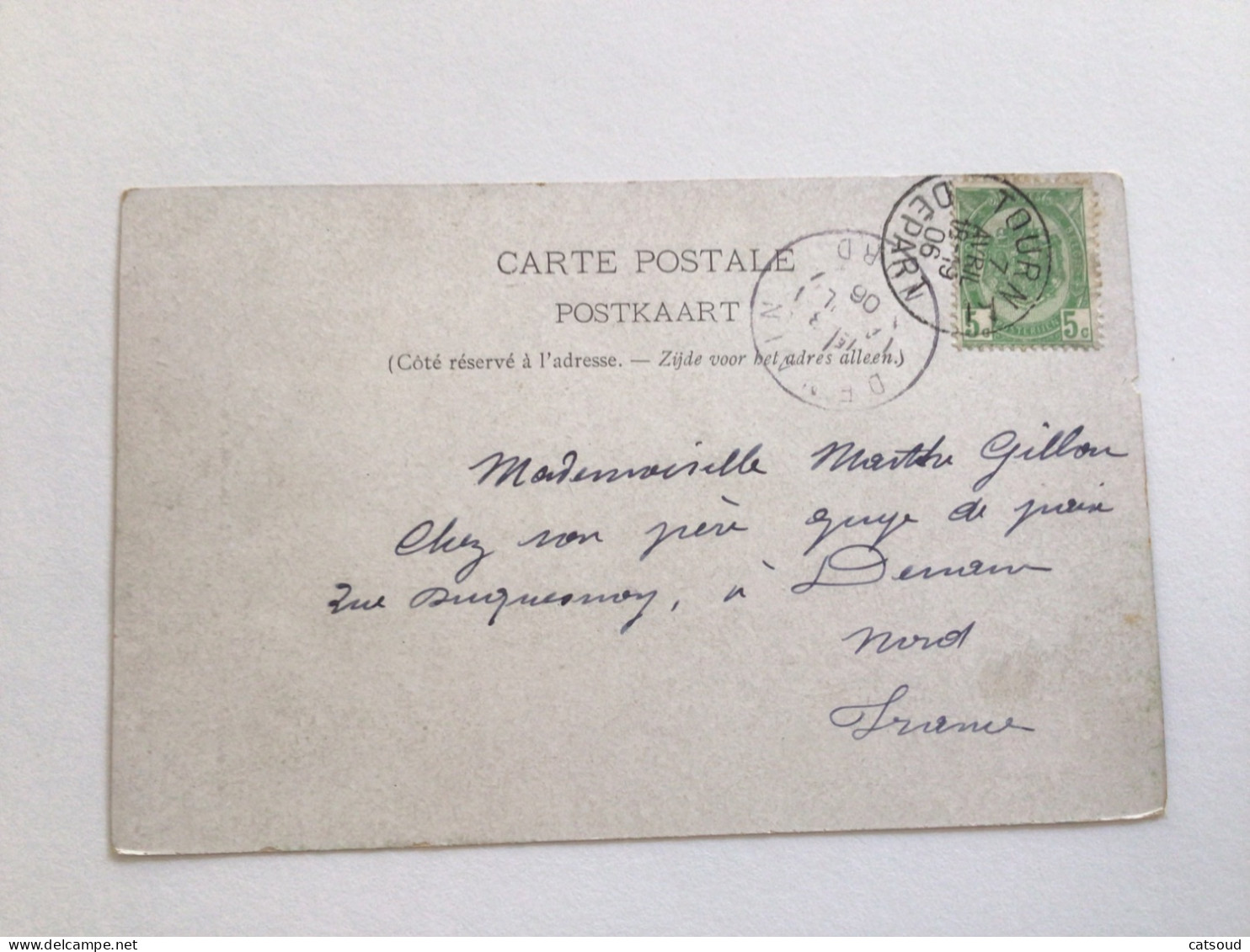 Carte Postale Ancienne (1906) Tournai Vue Prise Du Palais De Justice - Tournai
