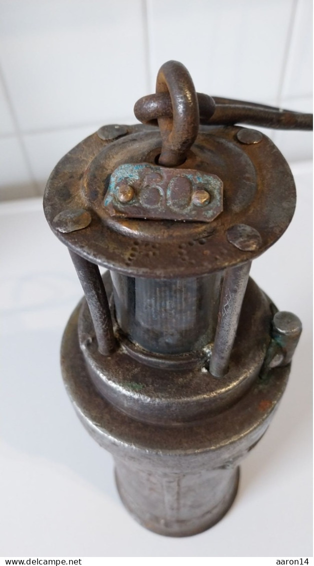 Lampe Ancienne De Mineur N° 60 Arras - Autres & Non Classés