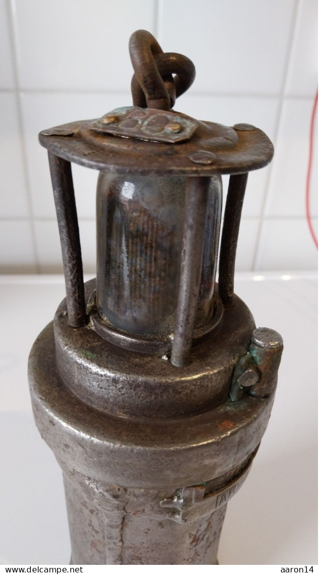 Lampe Ancienne De Mineur N° 60 Arras - Andere & Zonder Classificatie