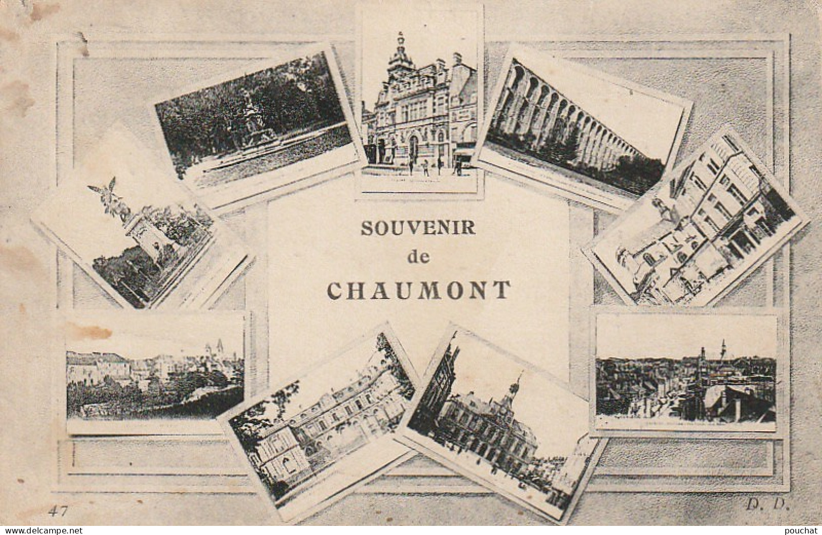 XXX -(52) SOUVENIR DE CHAUMONT - CARTE MULTIVUES - 2 SCANS - Chaumont