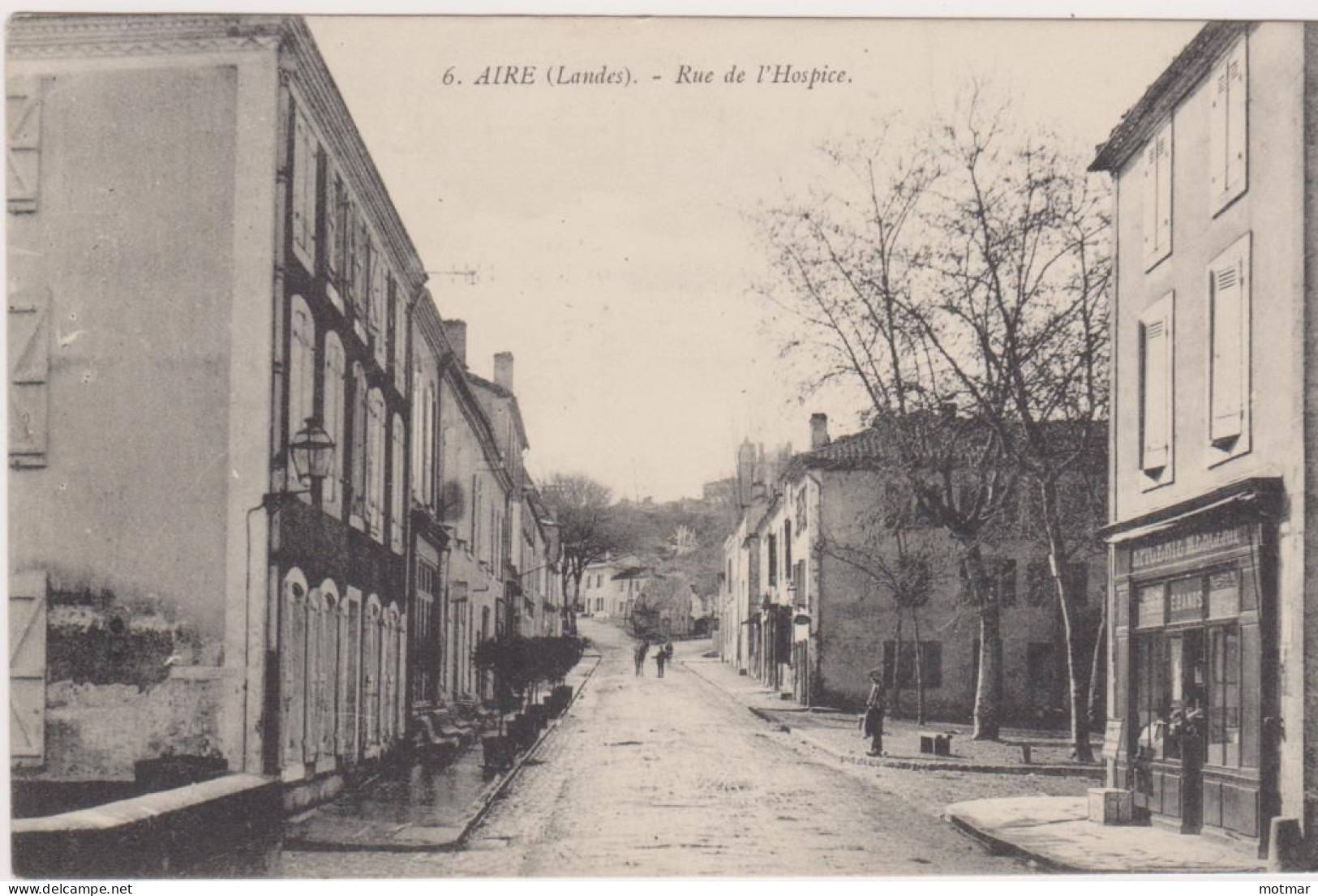 Aire, Rue De L'Hospice- Au Dos Tampon HOPITAL COMPLEMENTAIRE N° 39 AIRE S/ADOUR - Otros & Sin Clasificación