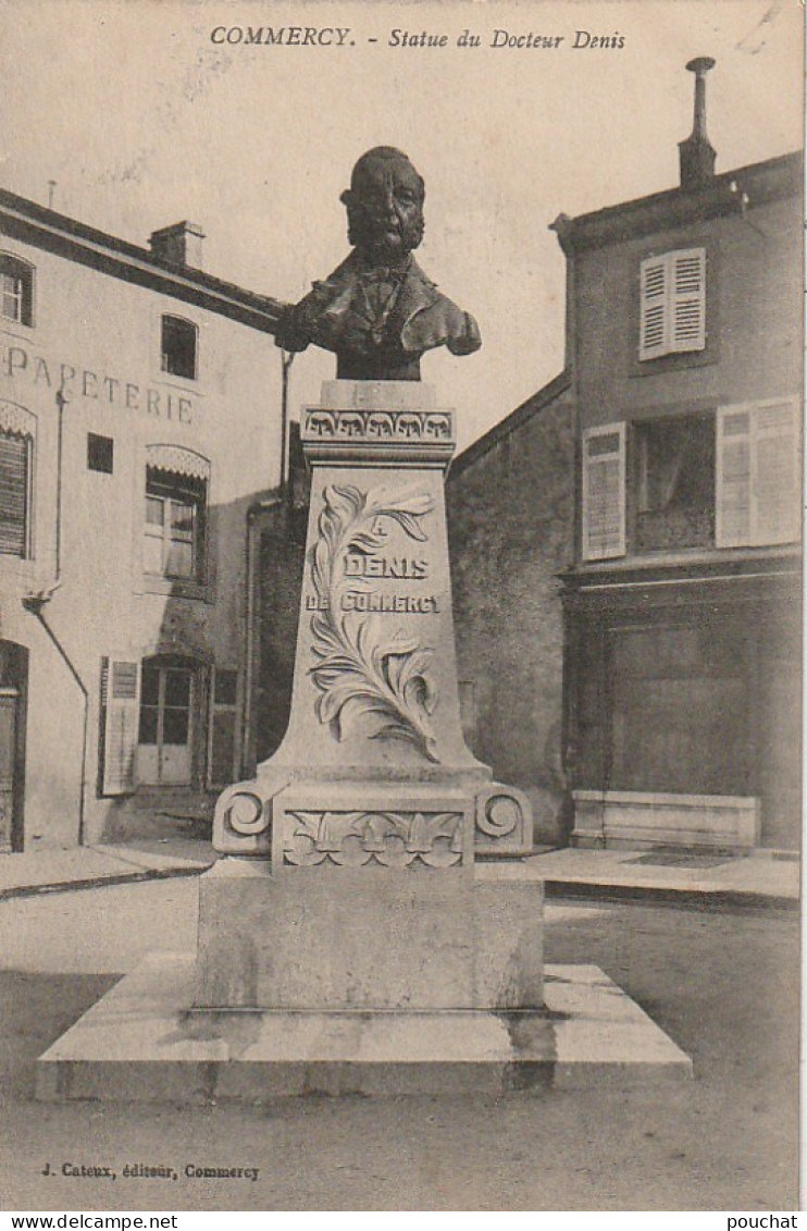 XXX -(55) COMMERCY - STATUE DU DOCTEUR DENIS - EDIT. CATEUX , COMMERCY - 2 SCANS - Commercy