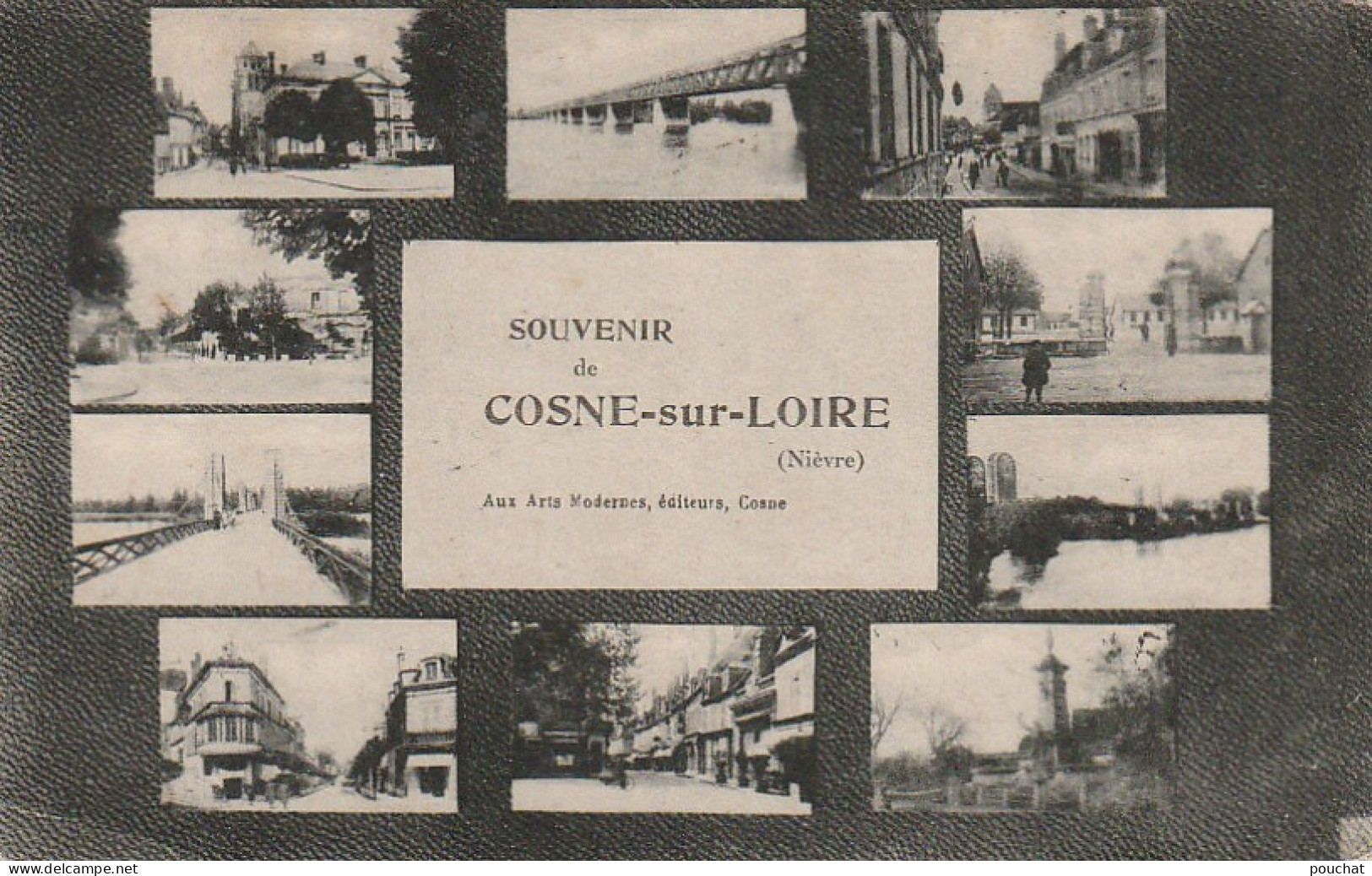 XXX -(58) SOUVENIR DE COSNE SUR LOIRE - CARTE MULTIVUES - EDIT. " AUX ARTS MODERNES " , COSNE  - 2 SCANS - Cosne Cours Sur Loire