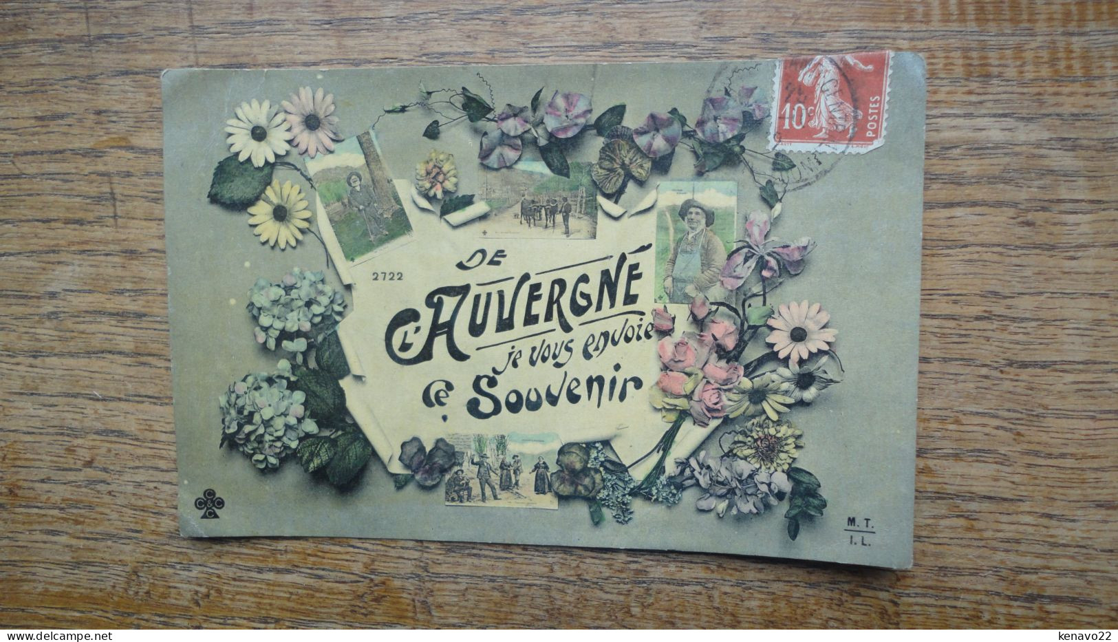 Carte Assez Rare De L'auvergne Je Vous Envoie Ce Souvenir - Auvergne