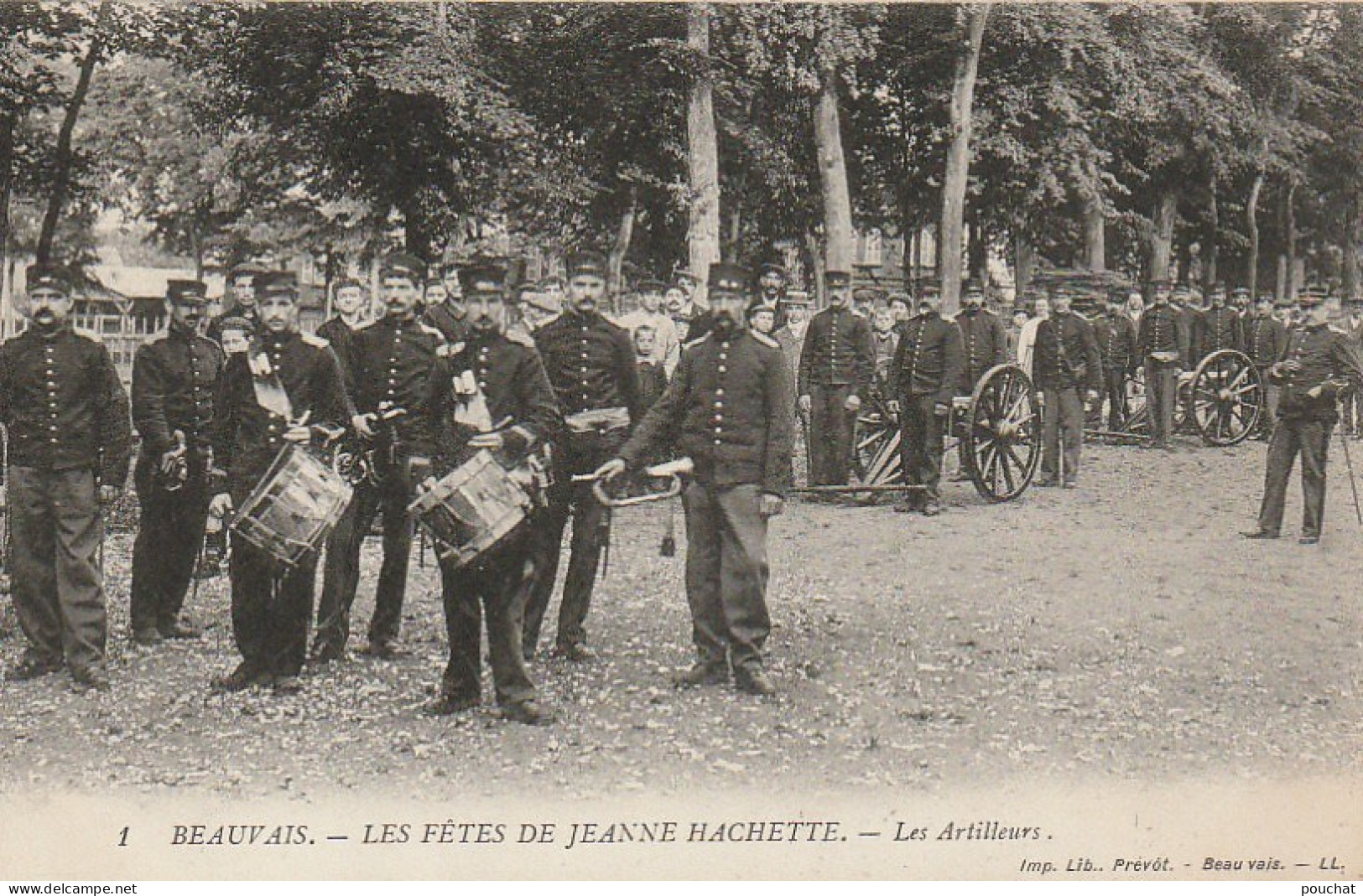 XXX -(60) BEAUVAIS - LES FETES DE JEANNE HACHETTE - LES ARTILLEURS  - 2 SCANS - Beauvais