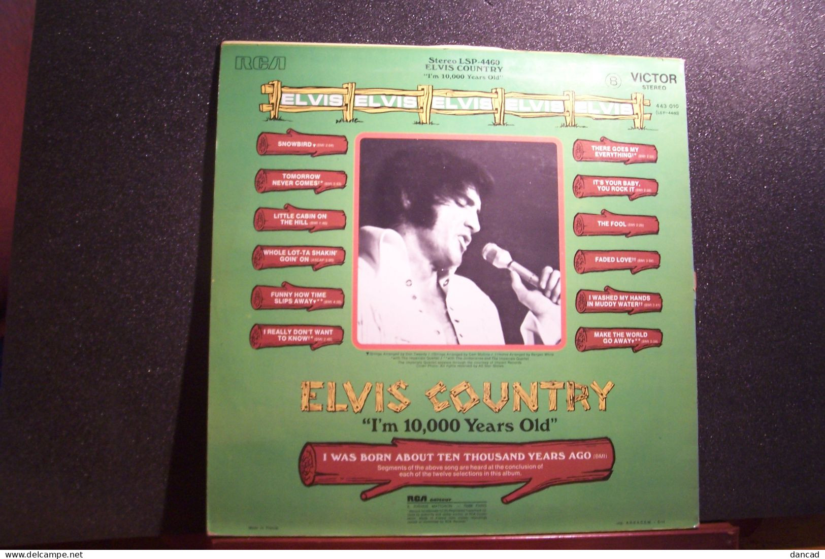 ELVIS  PRESLEY   - ELVIS  COUNTRY- (  VINYLE  33 TOURS )  - Ref: RCA  LSP 4460   - ( Année  1971 ) - Rock