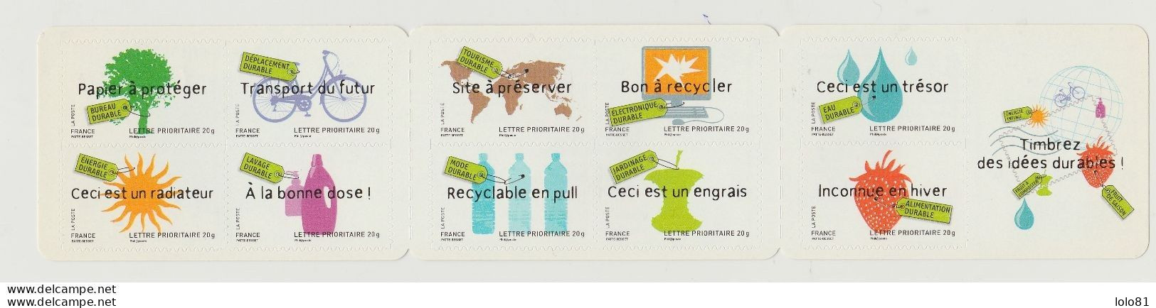 France Carnet N° BC4205 ** Timbres Des Idées Durables - Otros & Sin Clasificación