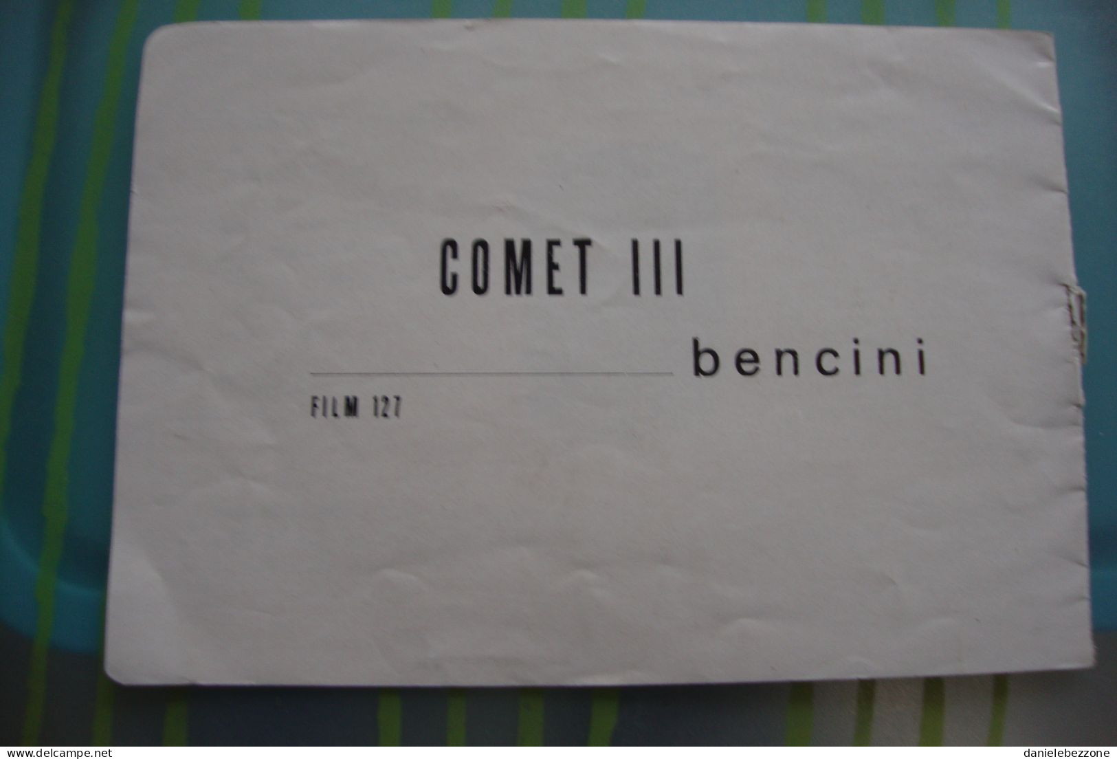 manuale istruzioni macchina fotografica Comet III Bencini