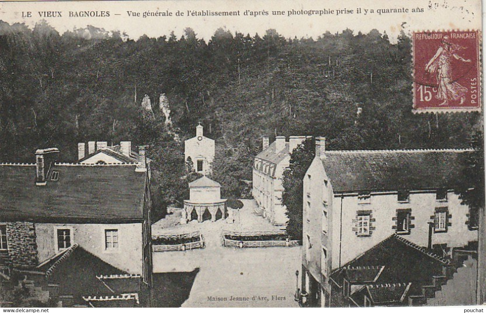 XXX -(61) LE VIEUX BAGNOLES - VUE GENERALE DE L' ETABLISSEMENT D' APRES UNE PHOTOGRAPHIE PRISE IL Y A QUARANTE ANS  - Bagnoles De L'Orne