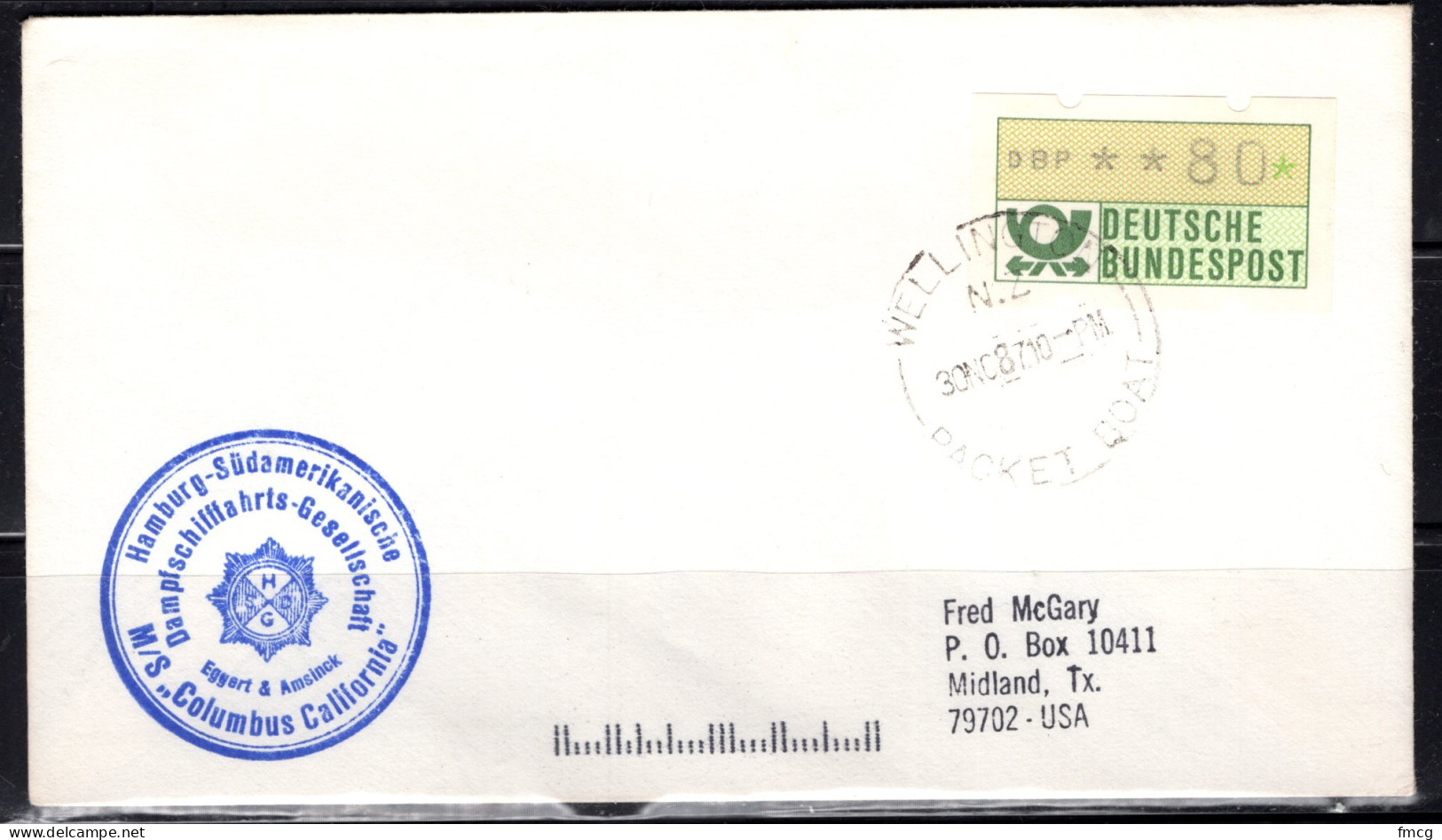 1984 Paquebot Cover, Oslo, Norway - Lettres & Documents