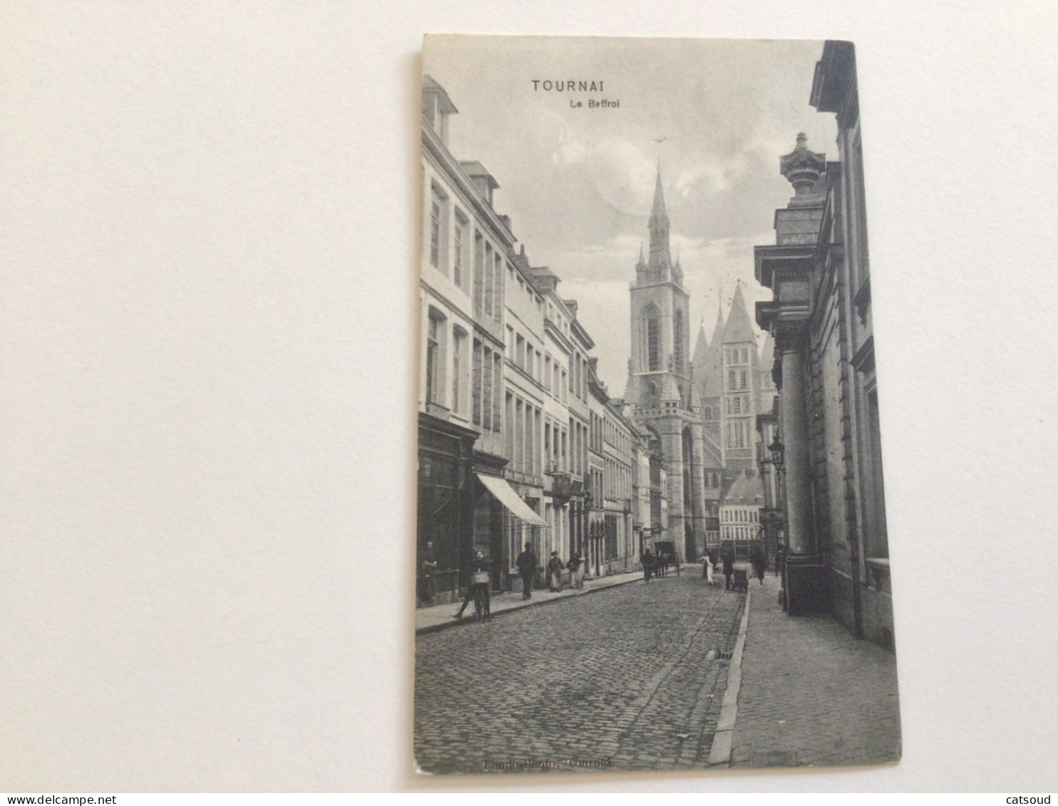 Carte Postale Ancienne. (1908) Tournai Le Beffroi - Tournai