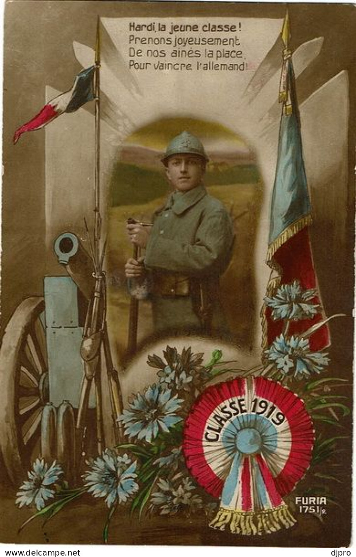 Francais   Soldat  Hardi La Jeune Classe    1919  Furia 1751  1918 - Patrióticos