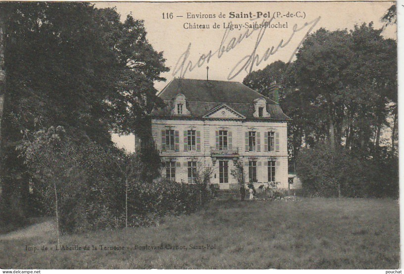 XXX -(62) ENVIRONS DE SAINT POL - CHATEAU DE LIGNY SAINT FLOCHEL - 2 SCANS - Other & Unclassified