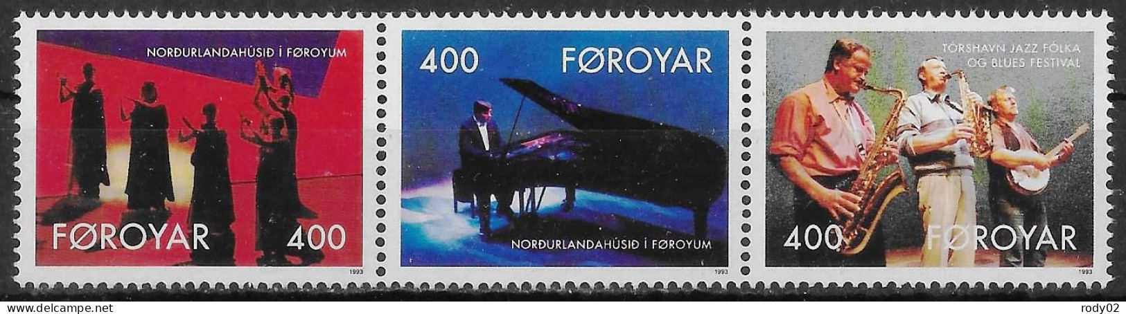 FEROE - THEATRE ET MUSIQUE - N° 237 A 239 - NEUF** MNH - Faroe Islands