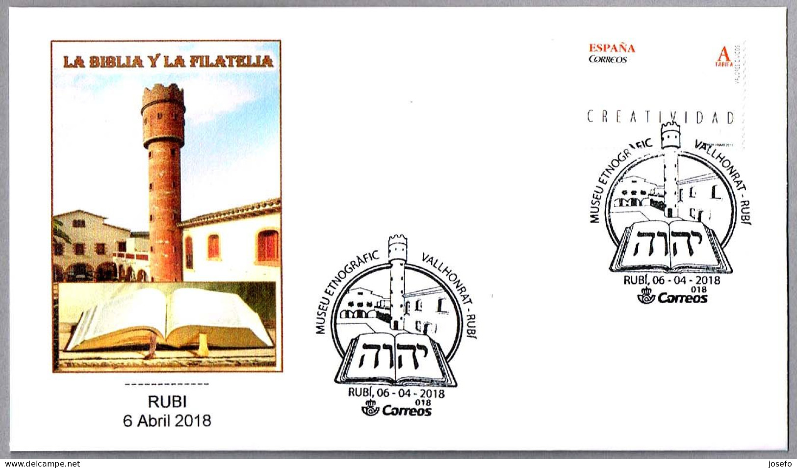 LA BIBLIA Y LA FILATELIA  - BIBLE AND PHILATELY. Rubi, Barcelona, 2018 - Cristianismo