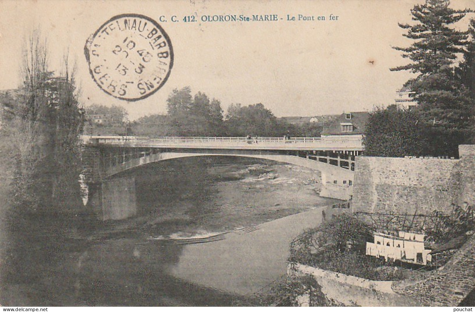 XXX -(64) OLORON STE MARIE - LE PONT EN FER - 2 SCANS - Oloron Sainte Marie