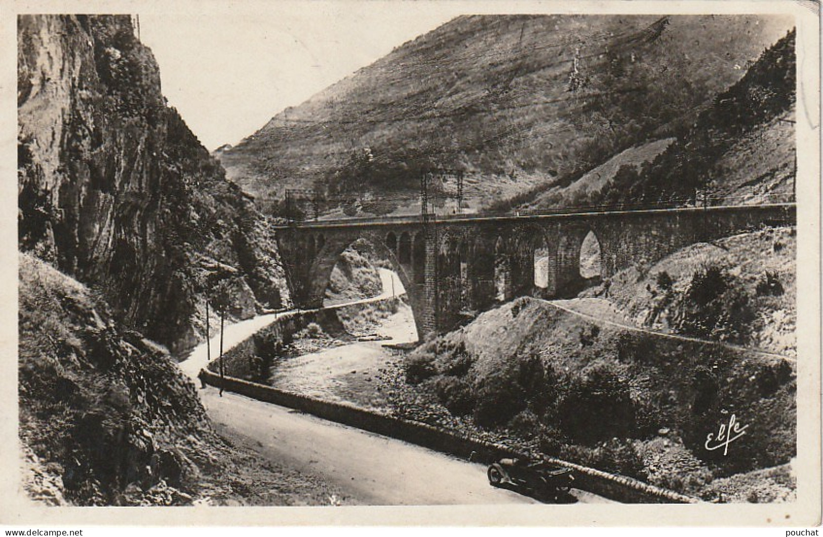 XXX -(64) ESCOT - LE VIADUC DU CHEMIN DE FER TRANSPYRENEEN - EDIT. LABOUCHE , TOULOUSE  - 2 SCANS - Otros & Sin Clasificación