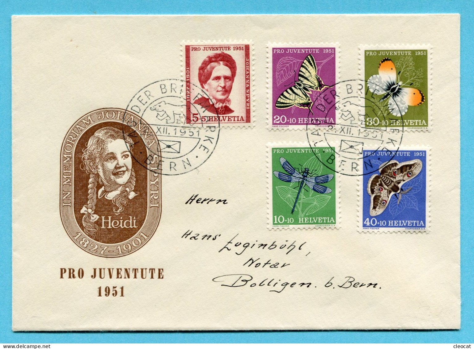 Satzbrief Tag Der Briefmarke Bern 1951 - Cartas & Documentos
