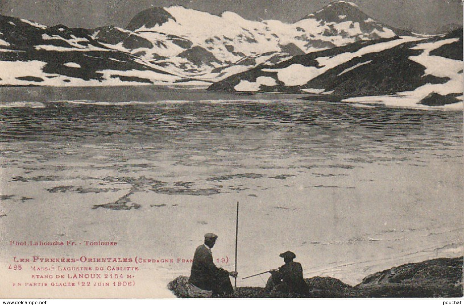 XXX -(66) MASSIF LACUSTRE DU CARLITTE - ETANG DE LANOUX - PHOT . LABOUCHE , TOULOUSE - 2 SCANS - Andere & Zonder Classificatie